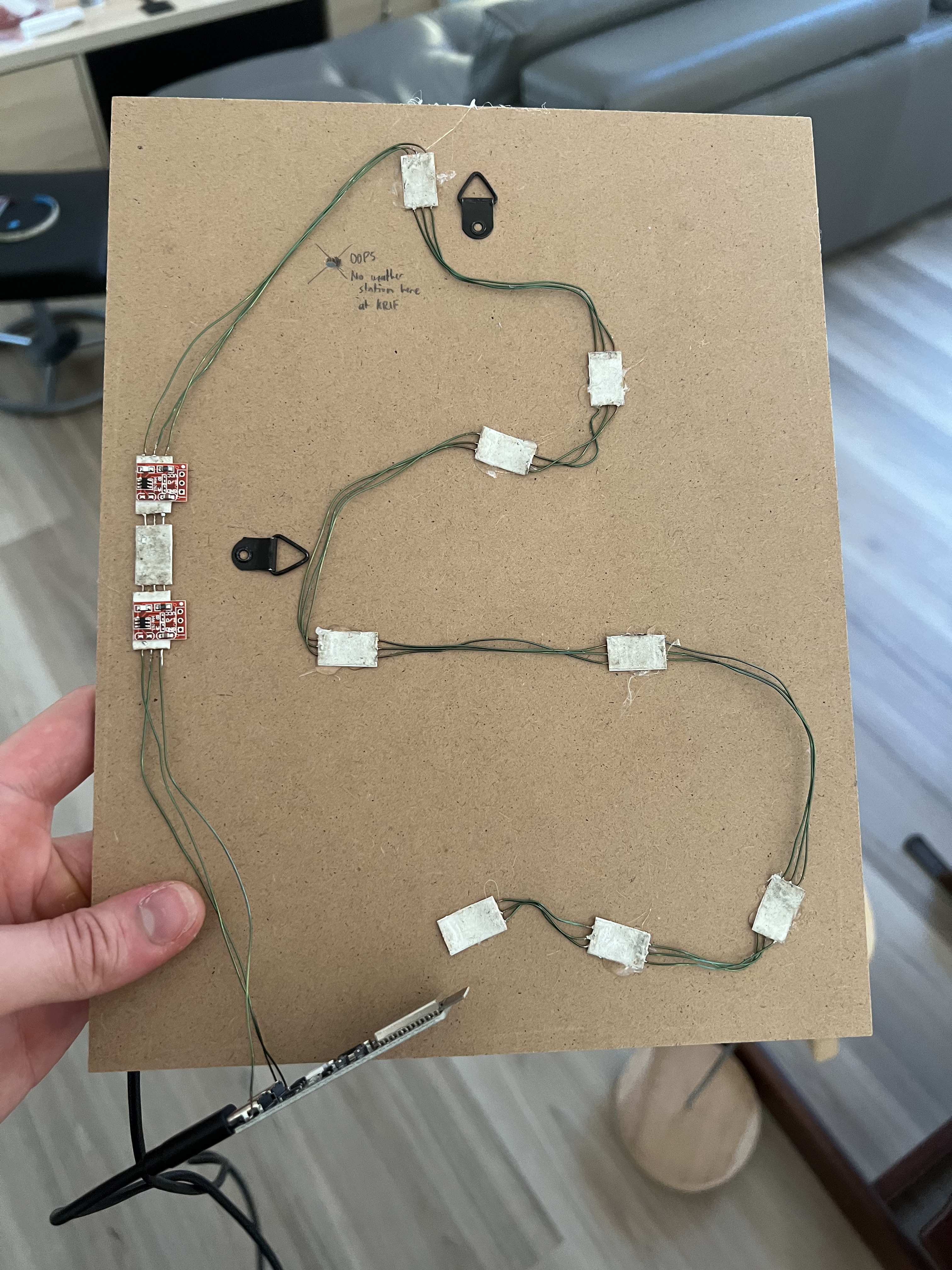 The back of the map