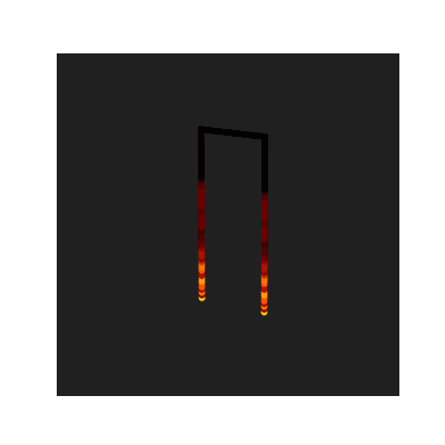 The first time I got the WLED simulator to output effects in Python